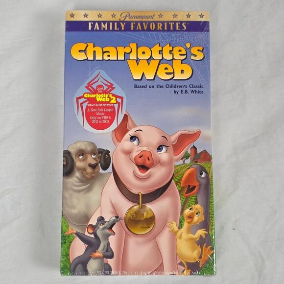 Charlotte’s Web VHS Sealed Paramount Family Favorites - Picture 1 of 3